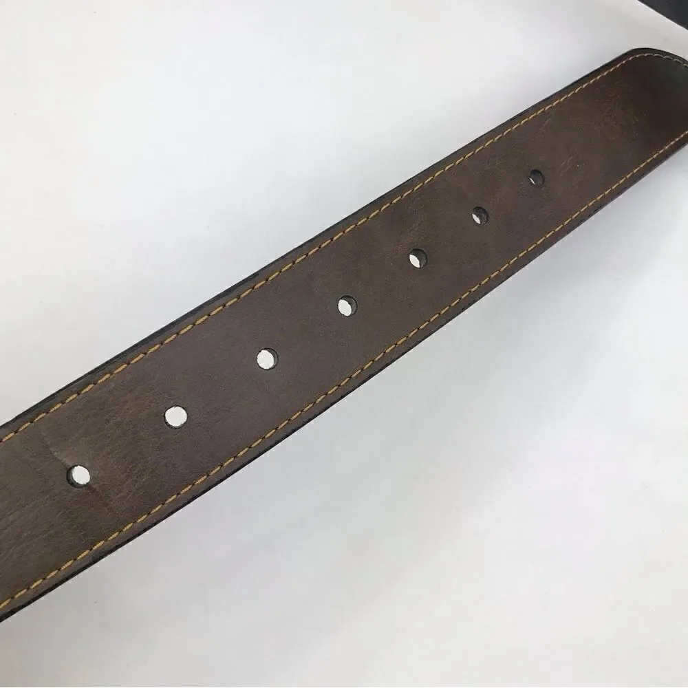 Realtree Brown Leather Camo Print Sportsman Belt NEW